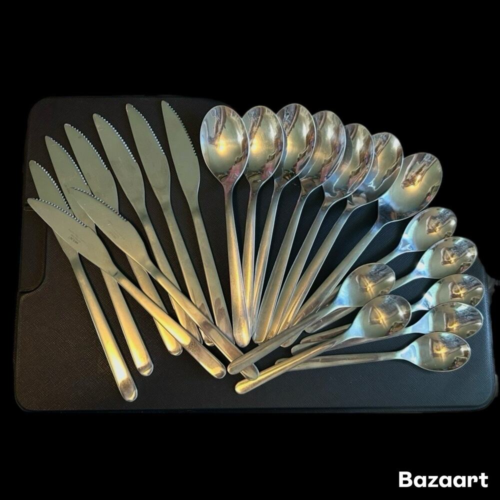 IKEA Stainless FORNUFT Flatware Lot of 22 Pieces Spoons Knives